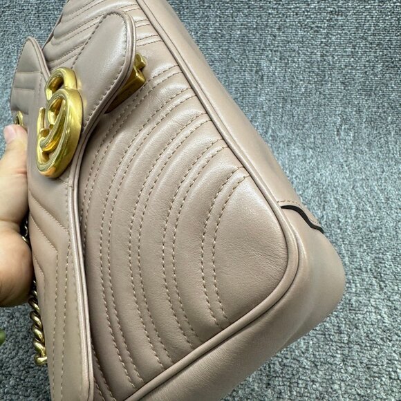 Gucci Marmont Small Brown Leather Crossbody Bag fbcco999-102225 - Picture 10 of 15